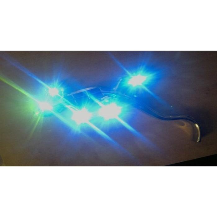 ╭☆April shop☆╮汽車用品壁虎太陽能裝飾燈8LED太陽能爆閃警示燈壁虎金屬個性3D立體貼A0372[07-4]-細節圖3