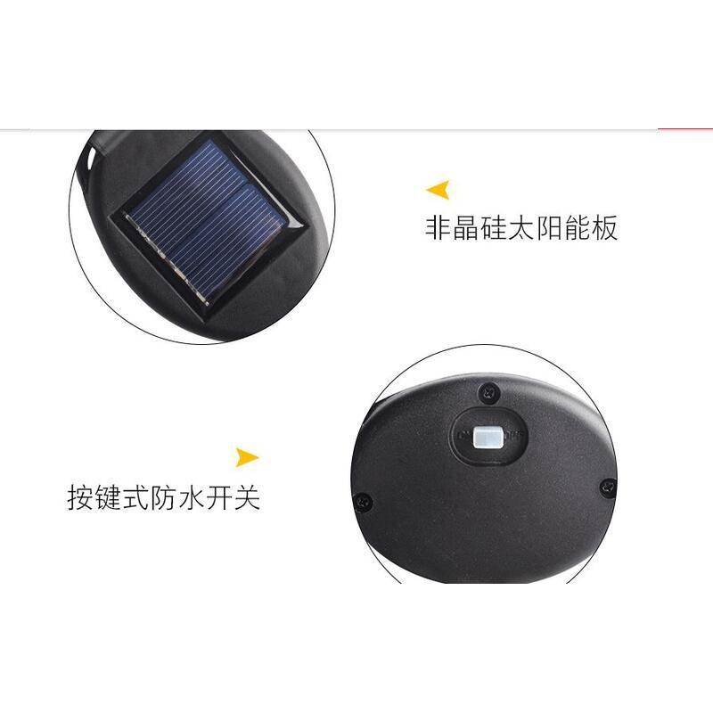 ☆四月科技能源☆光控太陽能燈 花盆燈戶外防水花盆裝飾燈 草帽 暖光LED燈珠 A0378-細節圖3