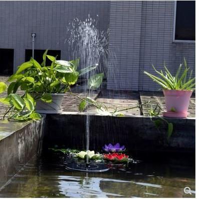 🎏🇹🇼四月科技能源🍀太陽能小型花園微型漂浮游樂噴泉花樣噴太陽能噴泉水景(層壓板小號)C011-4-細節圖4