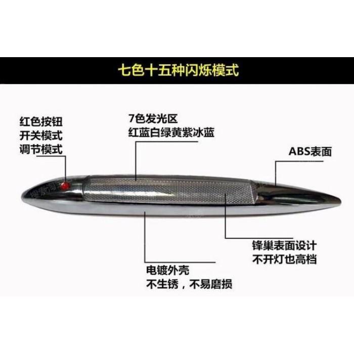 ☆四月科技能源☆太陽能鯊魚腮 警示燈 汽車裝飾燈 防追尾 仿側風口 安全警示燈A0312-3 11 直購-細節圖2