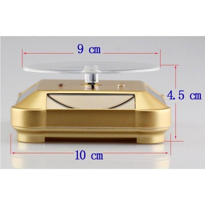 ☆四月科技能源☆太陽能展示台3led 旋轉台 展示架 展示台 七彩燈展示架A0066-4[011-1]-細節圖2