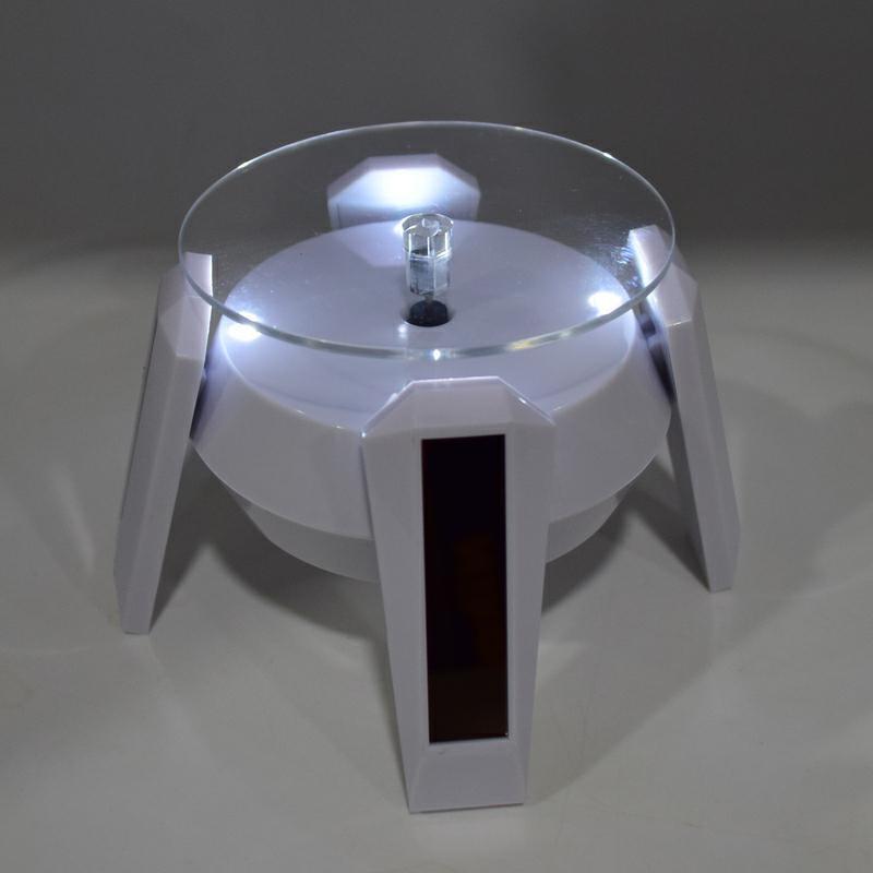 ☆四月科技能源☆新品太陽能展示架 太陽能轉盤展示台 LED燈+電池 兩用 A0066-2-細節圖4