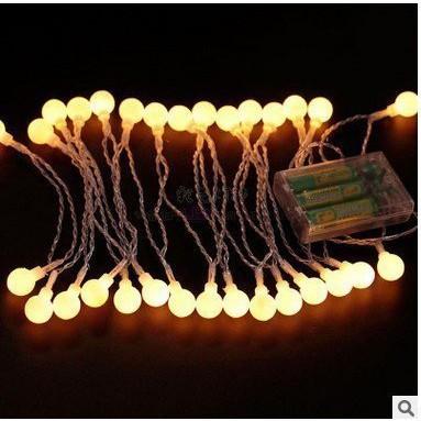☆四月科技能源☆電池燈圓球電池燈串 電池盒30led燈串 滿天星彩燈燈串 聖誕裝飾燈-細節圖2