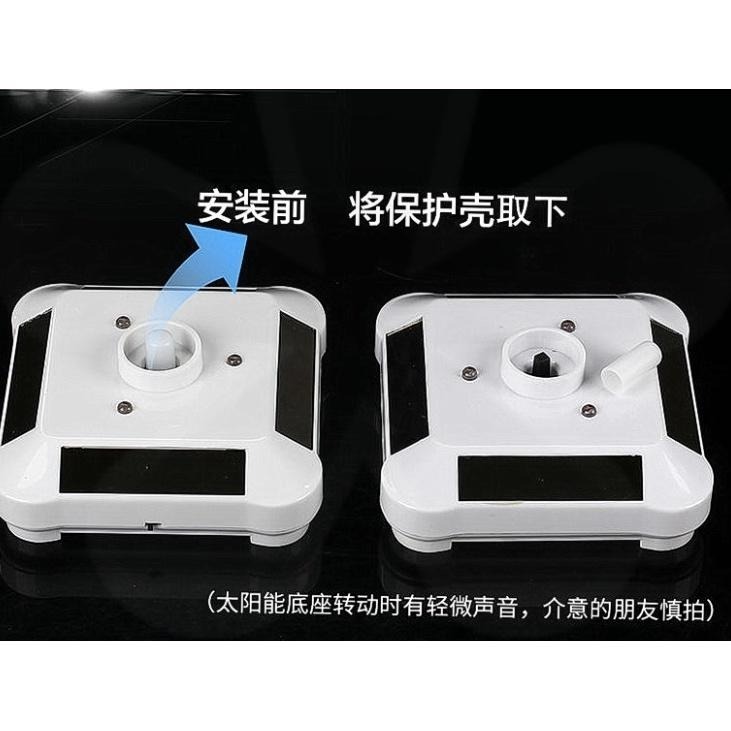 🇹🇼四月科技能源🍀太陽能旋轉水晶蓮花座 供佛神明高檔汽車擺件 車飾 帶彩燈A0248-1[02-2]-細節圖5