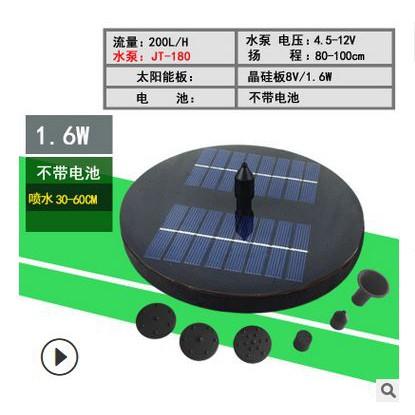 🎏🇹🇼四月科技能源🍀太陽能漂浮噴泉 戶外魚池景觀微型直流無刷水泵抽水機 水泵 C011-細節圖7