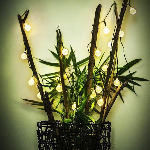 ╭☆April shop☆╮光控太陽能燈 氣泡球 聖誕燈 節日彩燈/太陽能串燈 30LEDA0329-細節圖2