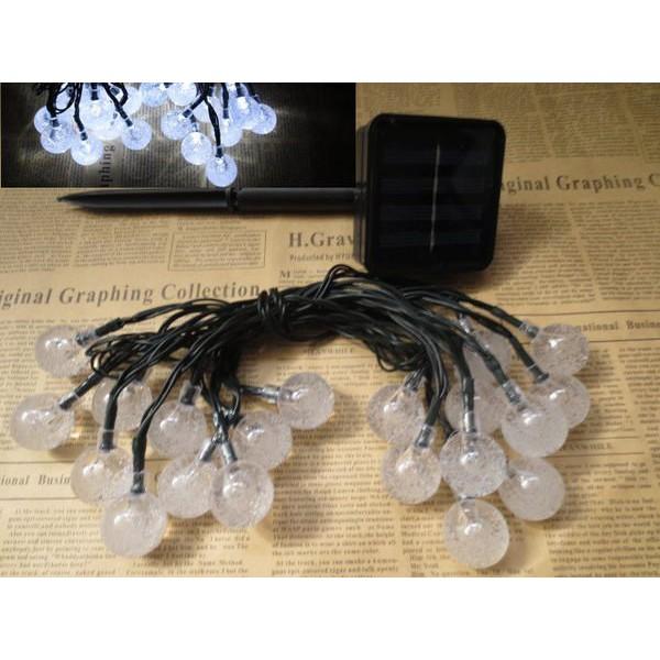 ╭☆April shop☆╮光控太陽能燈 氣泡球 聖誕燈 節日彩燈/太陽能串燈 30LEDA0329-細節圖4