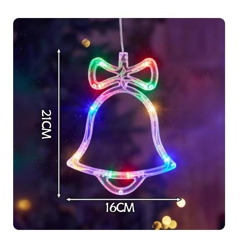 ☆四月科技能源☆電池燈 鈴鐺燈 LED節日燈 禮物室內透明線 窗戶燈吸盤可掛在玻璃上{010-2}-細節圖3