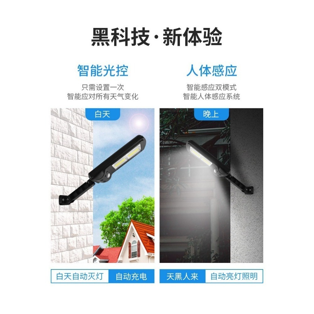 🍀四月科技能源🍀光控太陽能燈 遙控大12格路燈感應庭院燈LED一體化太陽能戶外爆款庭院A0180-2[07-3]-細節圖5