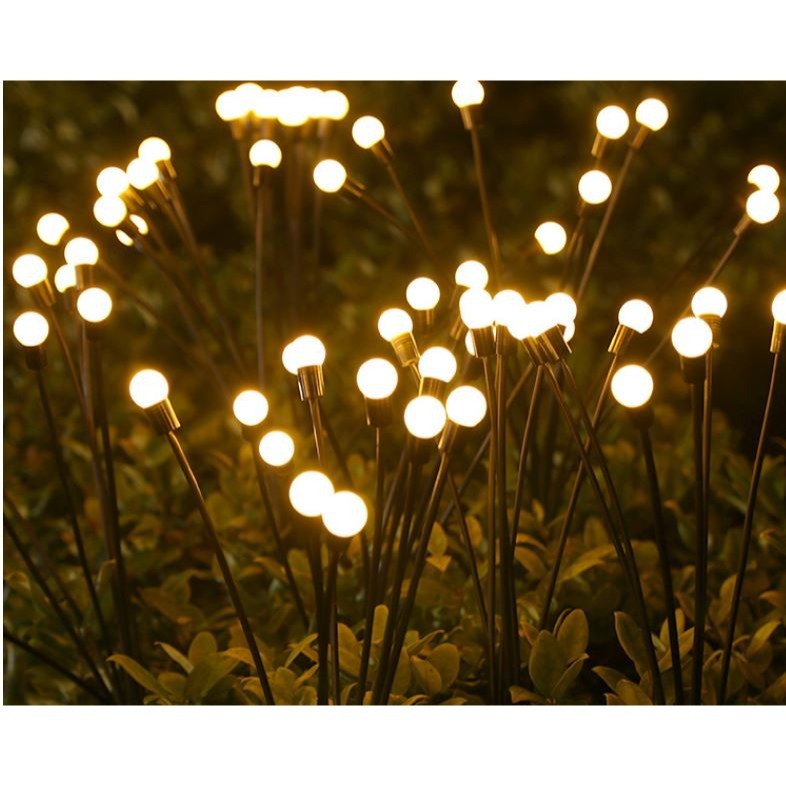 ☆四月科技能源☆光控太陽能燈太陽能燈戶外花園草坪燈地插10LED螢火蟲花燈景觀燈庭院A0193-8-細節圖2