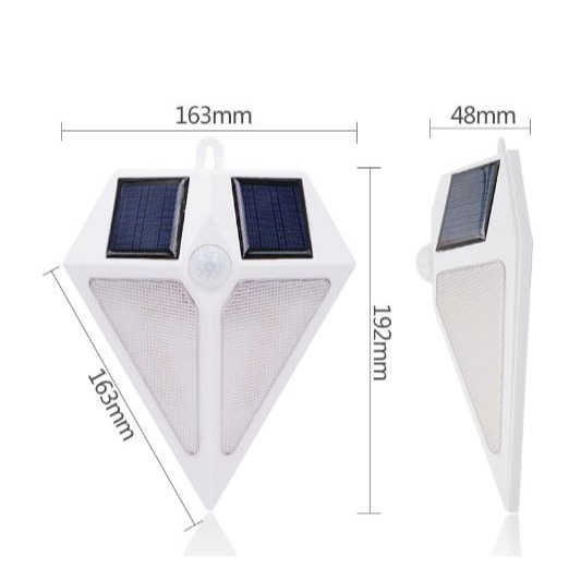 ☆四月科技能源☆光控太陽能燈 人體感應燈 壁燈6 LED鑽石壁燈牆壁庭院路燈A0377-細節圖8