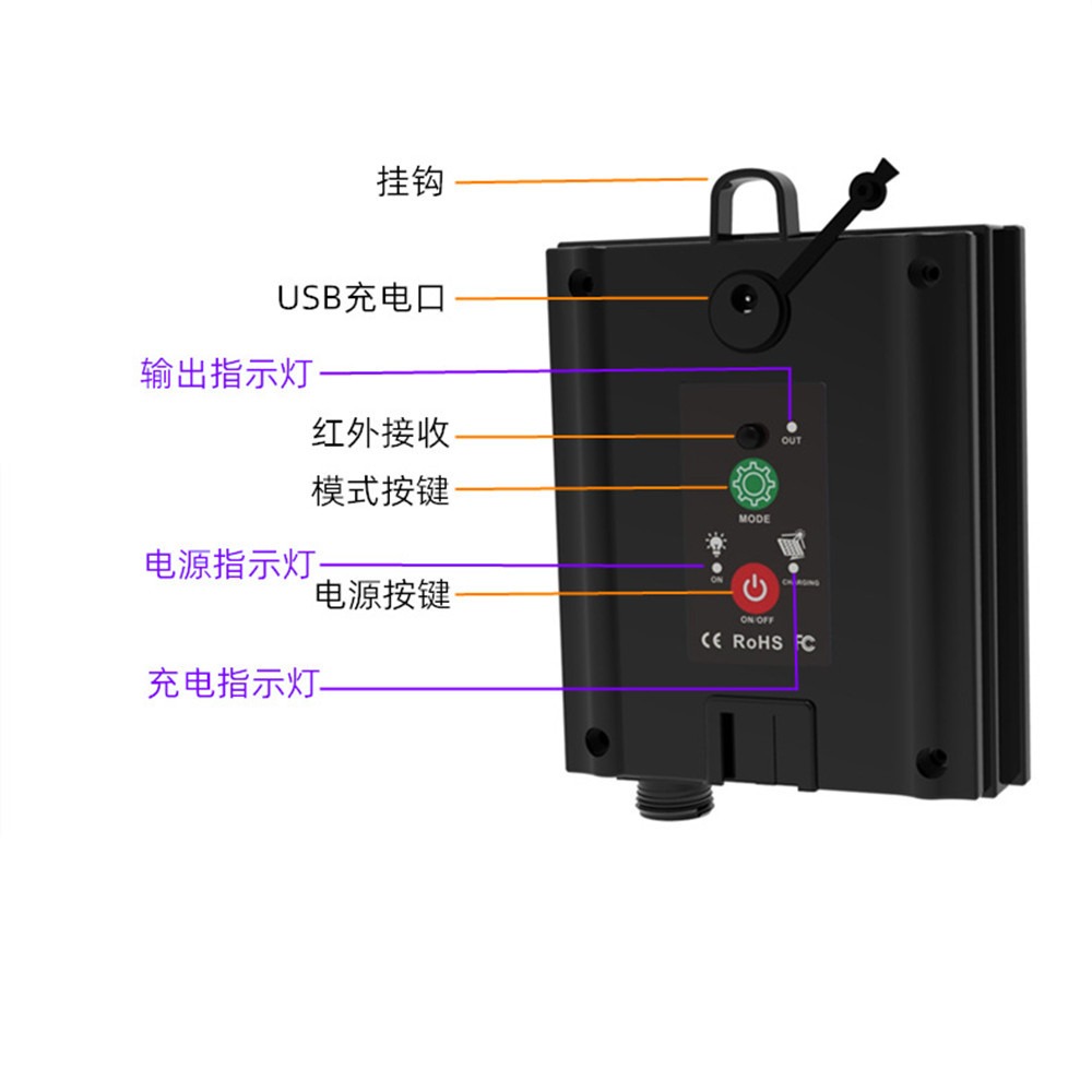 ☆四月科技能源☆配件區 3.7V升壓24V太陽能燈串控制盒帶DC充電太陽能銅線燈串電路控制板-細節圖5