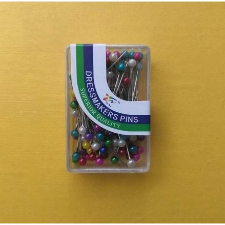 🇹🇼拉拉Lala＇s 盒裝珠光彩色定位針 100枚裝大頭針-細節圖4