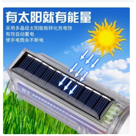☆四月科技能源☆太陽能白雷射手電筒高亮收點便攜式遠射鋼砲戶外LED迷你手電筒A0014[04-4]-細節圖3