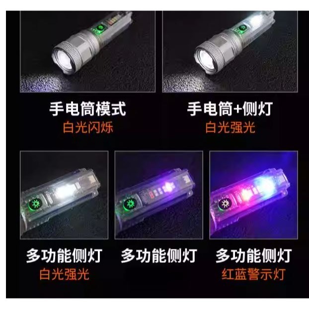 ☆四月科技能源☆太陽能白雷射手電筒高亮收點便攜式遠射鋼砲戶外LED迷你手電筒A0014[04-4]-細節圖8