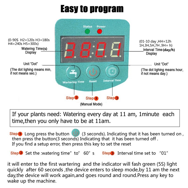 ☆四月科技能源☆智慧熱帶雨林定時噴淋系統植物加濕模擬降雨智慧太陽能噴霧系統A0062-細節圖6