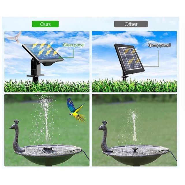 ☆四月科技能源☆太陽能噴泉太陽能噴泉池塘增氧花園魚池循環泵出口款C004-3-細節圖5