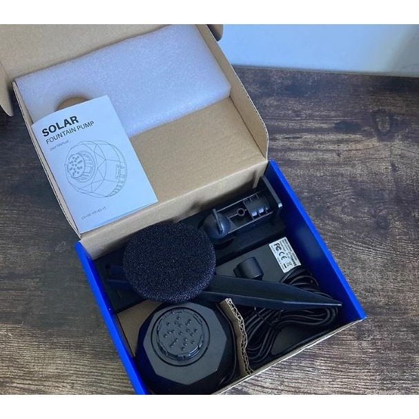 ☆四月科技能源☆太陽能噴泉太陽能噴泉池塘增氧花園魚池循環泵出口款C004-3-細節圖6