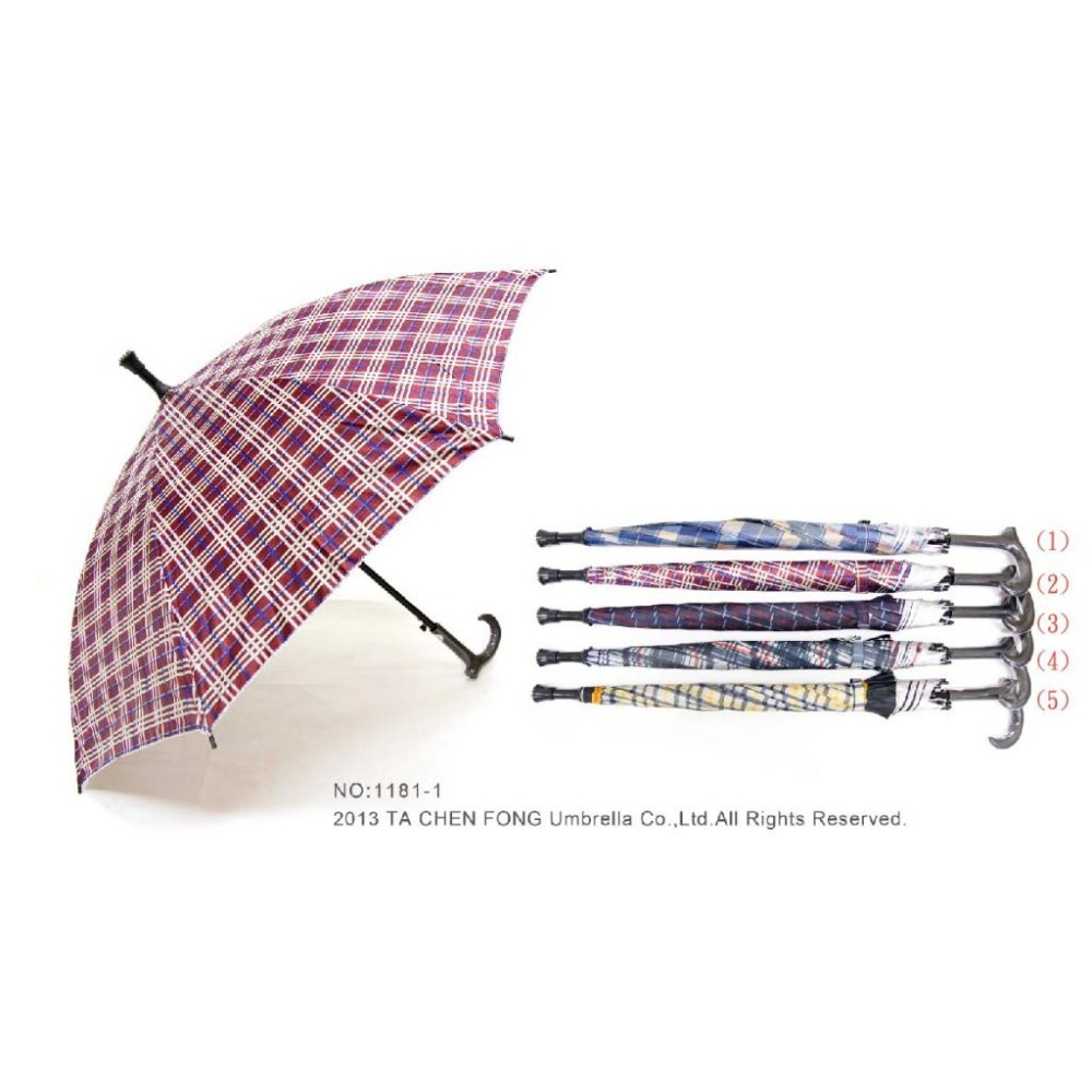 【大振豐】23吋｜內裡銀膠｜格子休閒傘 UV cut｜Feeling Cool 飛蘭蔻｜雨傘 洋傘 陽傘 拐杖傘1181-細節圖2