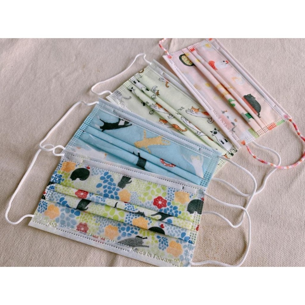 【BenQ/明碁/艾爾絲】幸福物語 禮盒★貓小姐 聯名 富士山★貓咪 貓貓 菊紋★網紅推薦★醫療平面★成人口罩-細節圖3