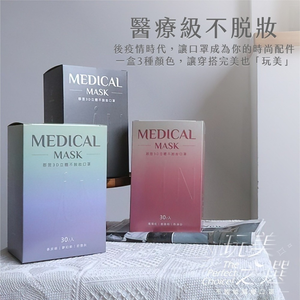 【郡昱JUN YU】｜3D立體｜獨立包裝｜獨家小臉版型｜全台首創不脫妝內層｜30入/盒｜醫療級｜台灣製-細節圖11