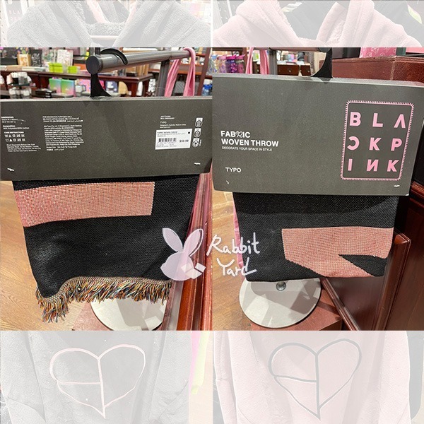 台灣現貨秒出 澳洲代購 TYPO BLACKPINK 絨毛帽T 蠟燭 披肩 蓋毯 馬克杯 抱枕 地墊 粉絲周邊商品-細節圖5
