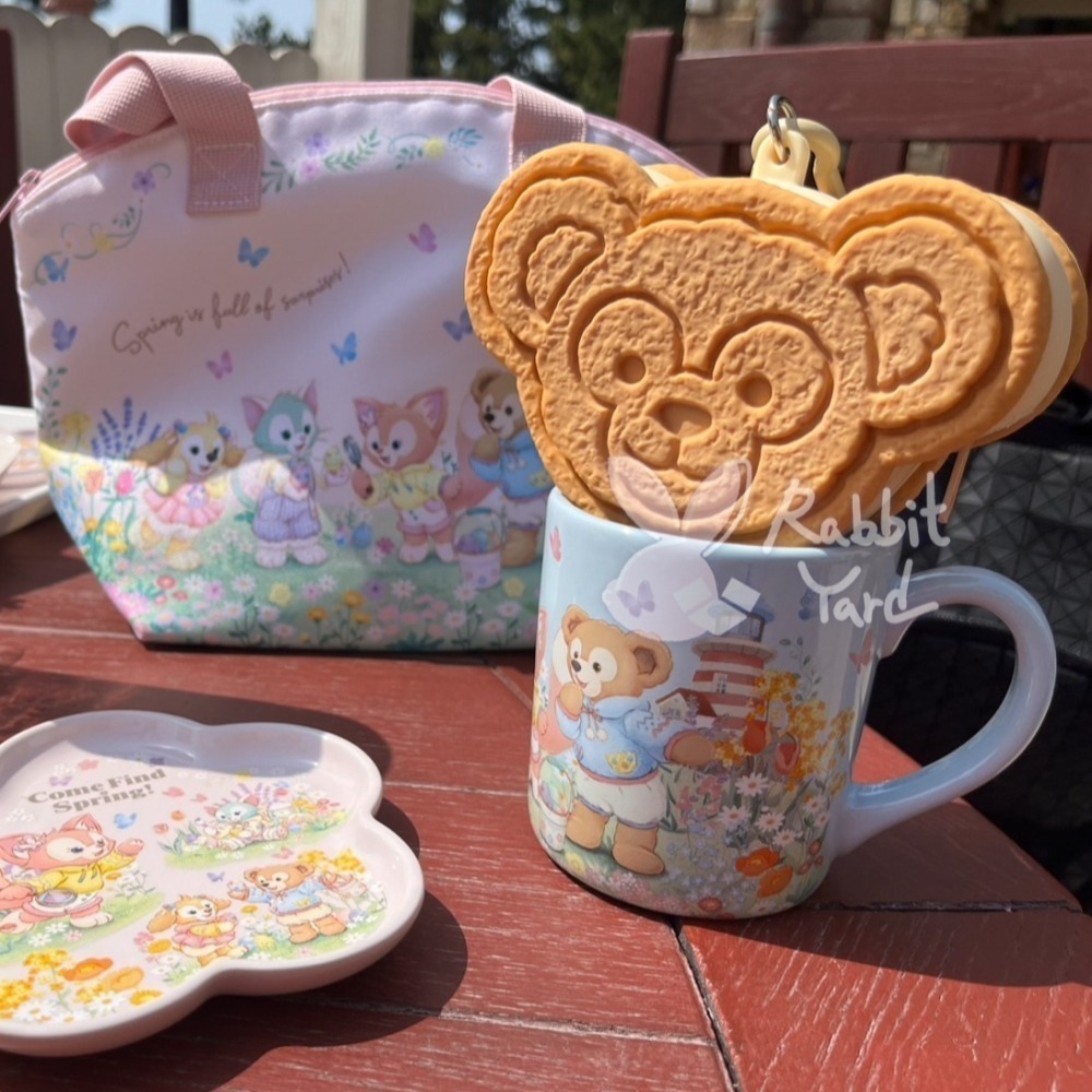 現貨秒出 東京迪士尼海洋 Disney 樂園 達菲家族 拉鍊收納包 零錢包 仿真 夾心餅乾 糖果罐 餅乾造型 週邊 餐廳-細節圖3