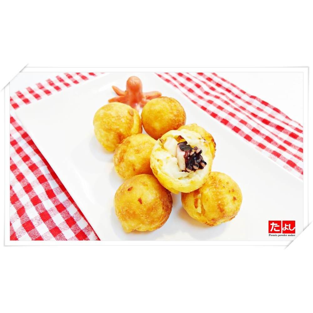 ◆田義◆台式章魚燒粉 素食章魚燒粉 黑色章魚燒粉 炸彈燒 菇菇燒 無蛋章魚燒粉 日式章魚燒粉-細節圖5