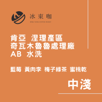 冰東咖半磅 ｜【中淺焙】肯亞 涅理產區  奇瓦木魯魯處理廠  AB