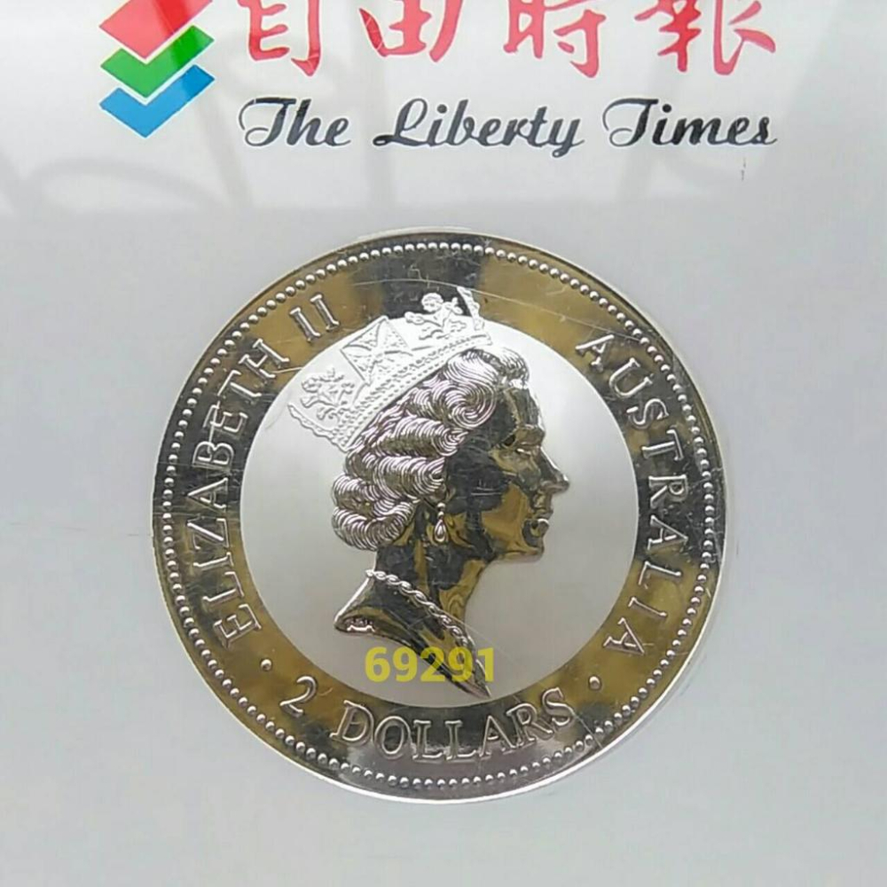 售3990元~1996笑鴗鳥銀幣2盎司， 笑鴗鳥銀幣，限量銀幣，銀幣，收藏錢幣，錢幣，紀念幣，幣~笑鴗鳥銀幣二盎司-細節圖2