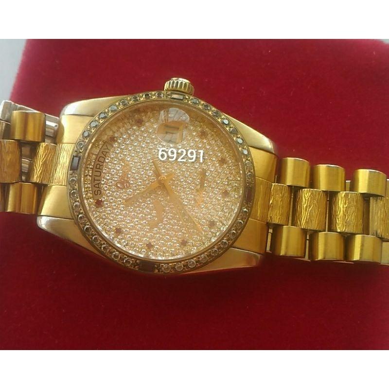 售35000元盒證全~愛其華滿天星鑲鑽18K金錶，愛其華機械錶，金錶，鑽錶，滿天星，愛其華，錶～愛其華滿天星18K金鑽錶-細節圖7