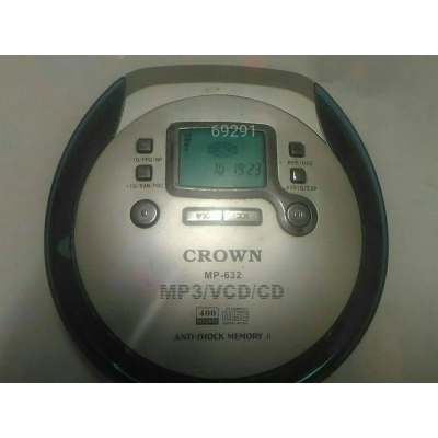 CROWN CD隨身聽，VCD隨身聽，VCD播放器，CD播放器，隨身聽，播放器~國際牌CD隨身聽~功能正常可外接行動電源