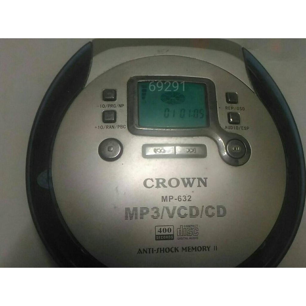 CROWN CD隨身聽，VCD隨身聽，VCD播放器，CD播放器，隨身聽，播放器~國際牌CD隨身聽~功能正常可外接行動電源-細節圖2
