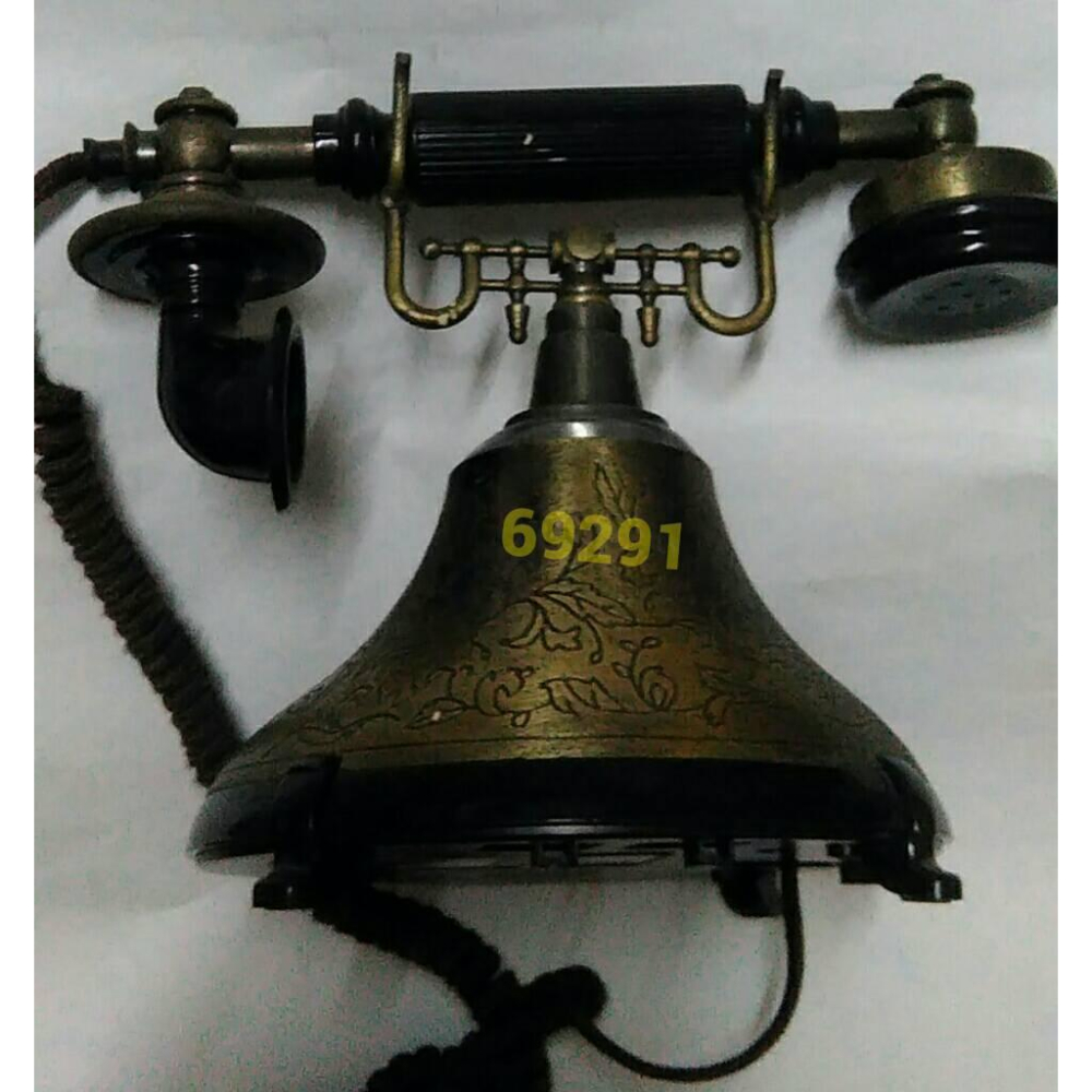 旺德復古電話機，古董電話機，復古電話機，電話，擺飾~復古電話機擺飾~電池室完整，裝電池無反應當一般擺飾品販售-細節圖2