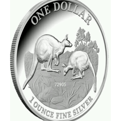 2014澳洲袋鼠銀幣精鑄銀幣-盒證齊全全台唯一，銀幣，紀念幣，收藏錢幣，收藏，錢幣，幣～澳洲袋鼠銀幣