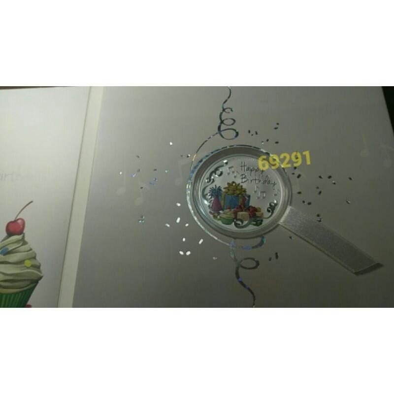 已售出缺貨補貨中~澳大利亞生日快樂彩色精鑄銀幣一盎司，限量銀幣，澳洲銀幣，銀幣，錢幣，幣~澳大利亞生日快樂彩色精鑄銀幣-細節圖6