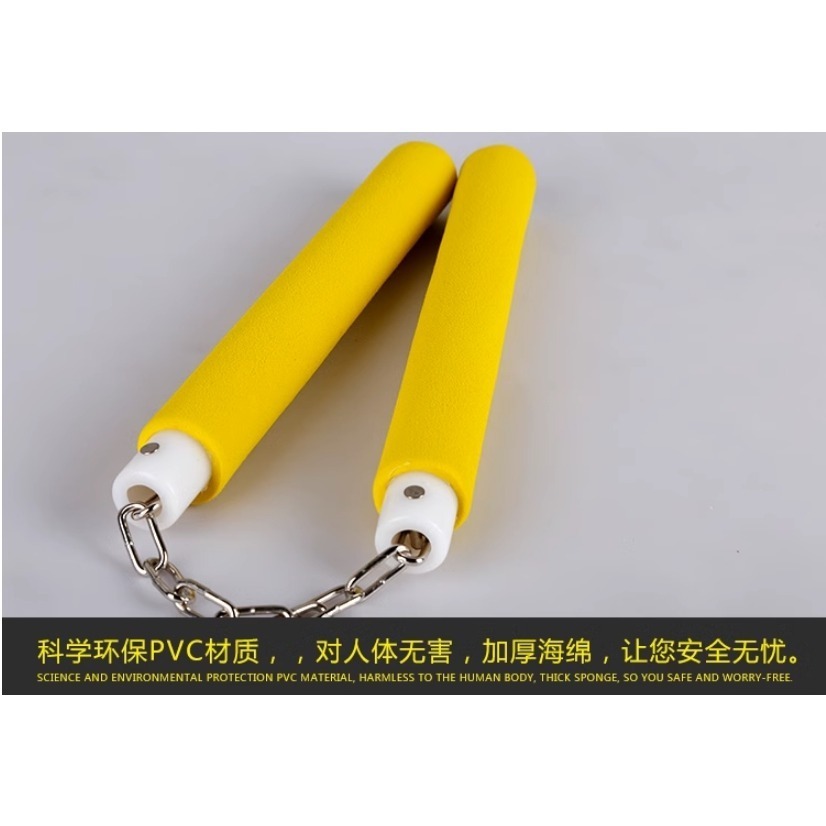 ~子甄彣璟~-兒童 雙節棍 海綿 膠棉 純膠棉 雙截棍 初學者兩節棍 加厚泡棉 海綿雙節棍 練習棍-細節圖5