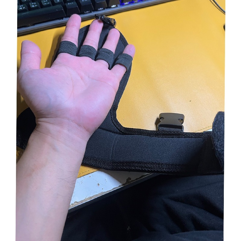 ~子甄彣璟~輔助固定手套 訓練器 輔助手套 固定手部 手指握力 握拳 康復手套 健身手套-細節圖3