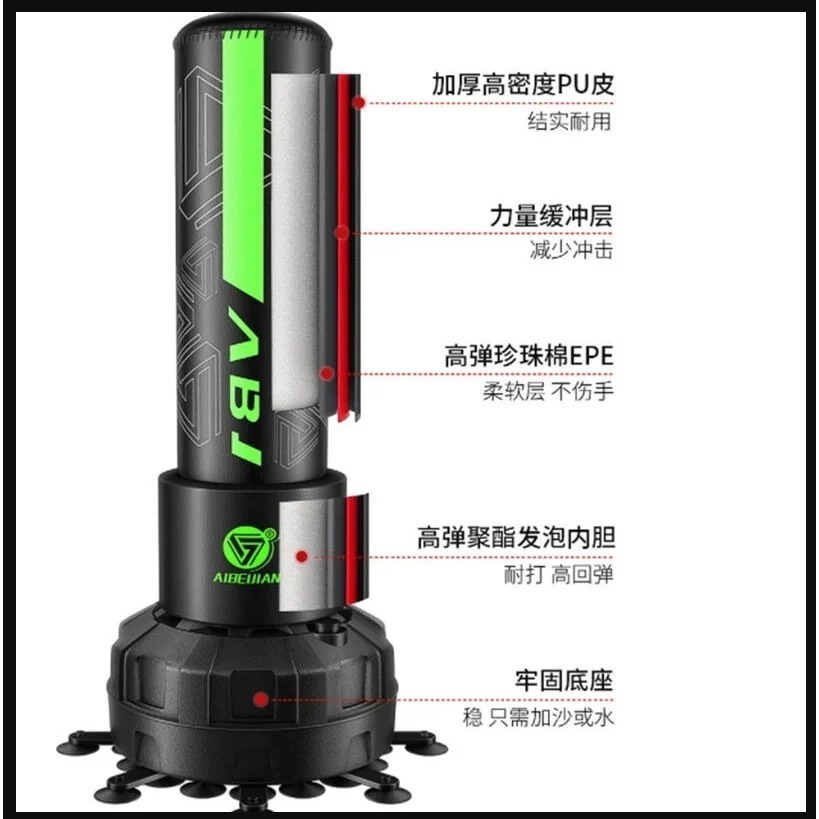 ~子甄彣璟~見說明185公分 直立沙包 立式沙包 不倒翁 沙袋 拳擊 散打 泰拳 健身 耐打 發洩沙包 出氣筒 健身運動-細節圖7