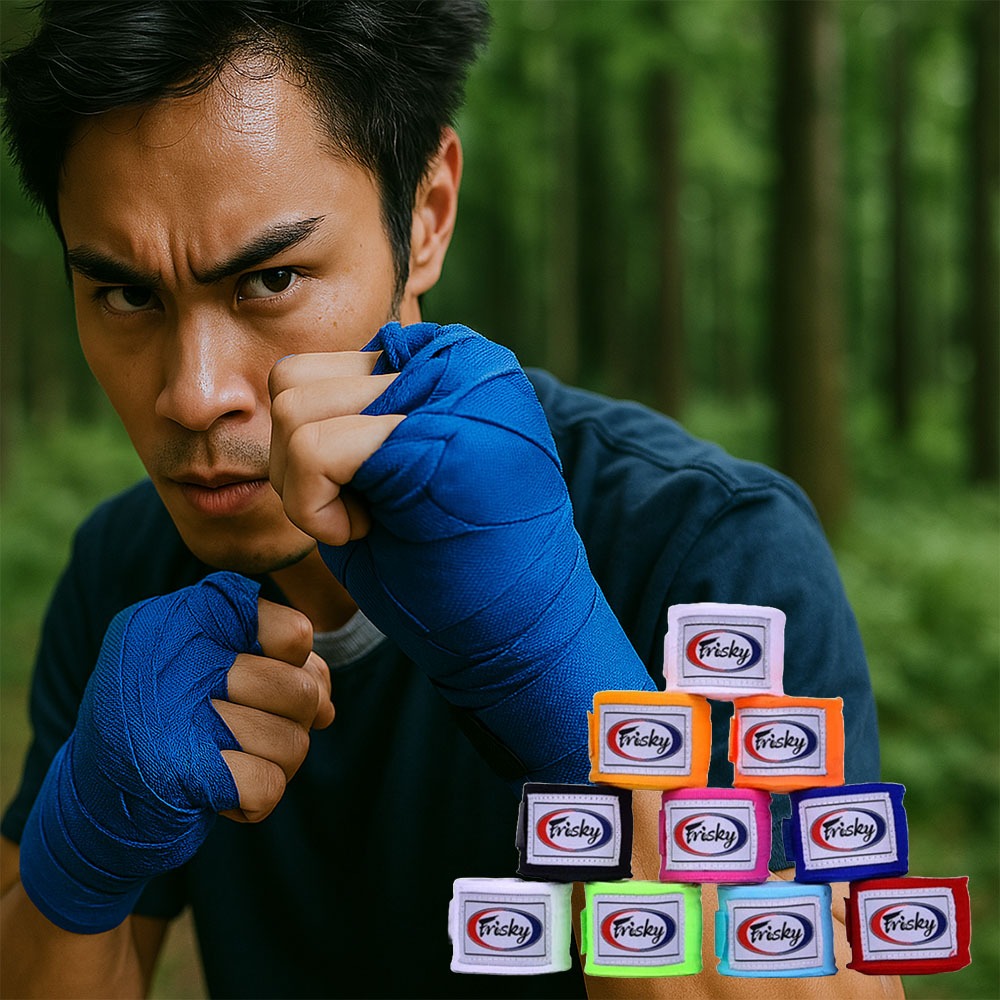 ~子甄彣璟~FRISKY 3米跟5米 彈力 拳擊 搏擊 散打 纏手帶 綁手帶 護手帶 繃帶 手綁帶 纏帶 泰拳 運動健身-細節圖11