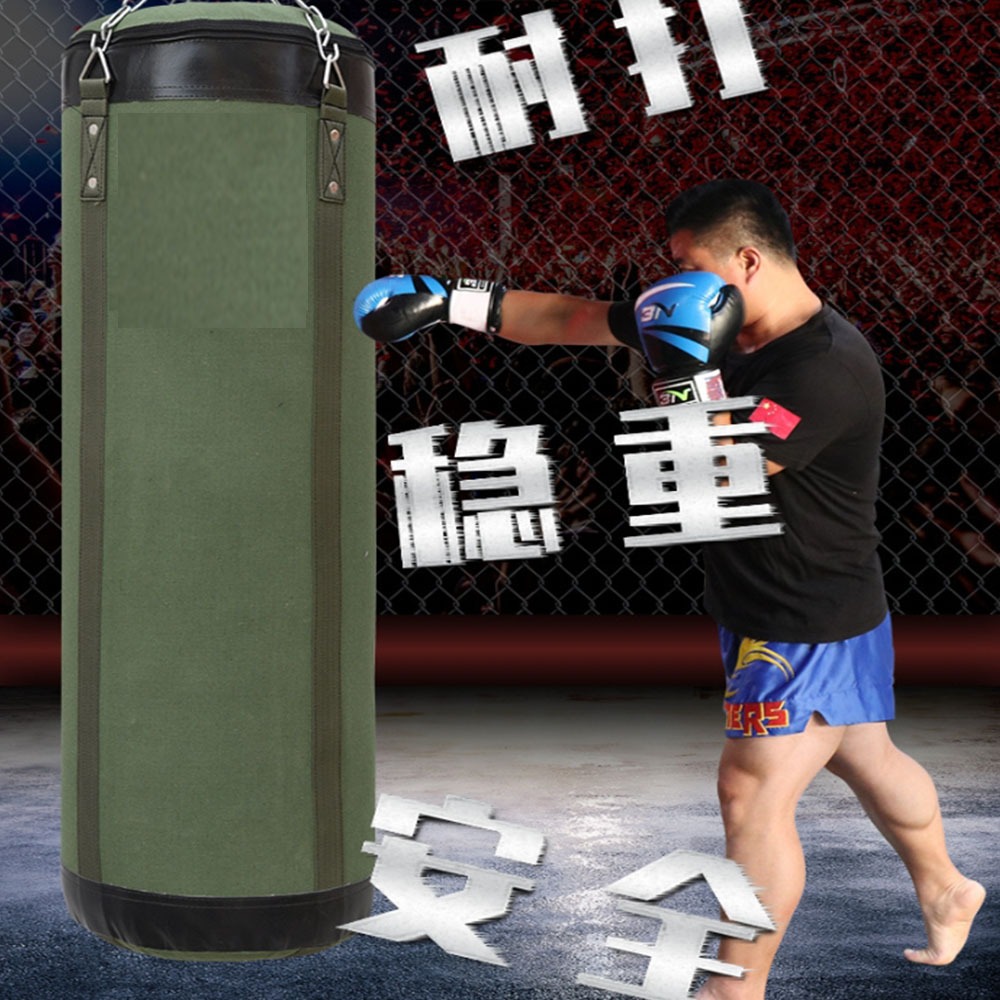 ~子甄彣璟~軍工級耐磨 防爆 加厚帆布吊式沙袋 高承重 拳擊 散打 沙包 泰拳 強化縫線 專業訓練專用-細節圖8