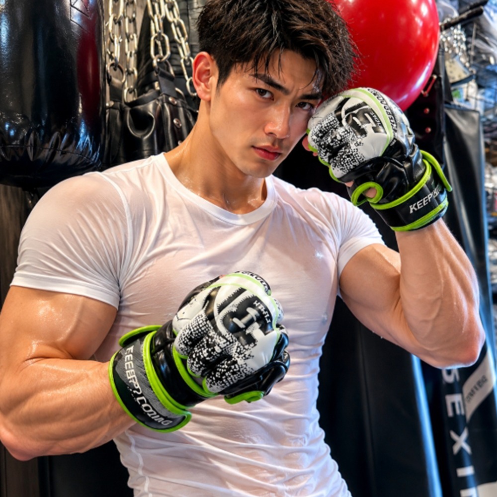 ~子甄彣璟~重磅款 MMA拳套 半指拳套 格鬥拳套 UFC拳套 散打 自由搏擊 泰拳 拳套 搏擊 綜合格鬥 手套 訓練拳-細節圖10