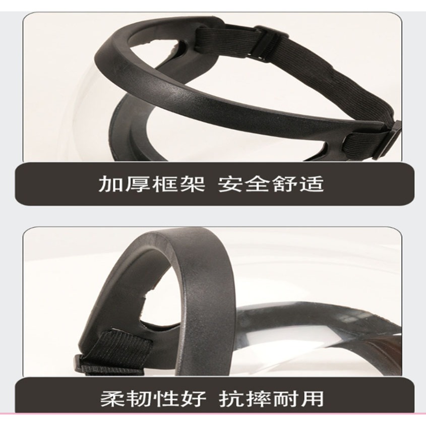 ~子甄彣璟~全面罩 防霧 透明 馬頭 面罩 防噴霧 防火花 防風砂 防風塵 防飛濺 防油煙 全臉防護-細節圖2
