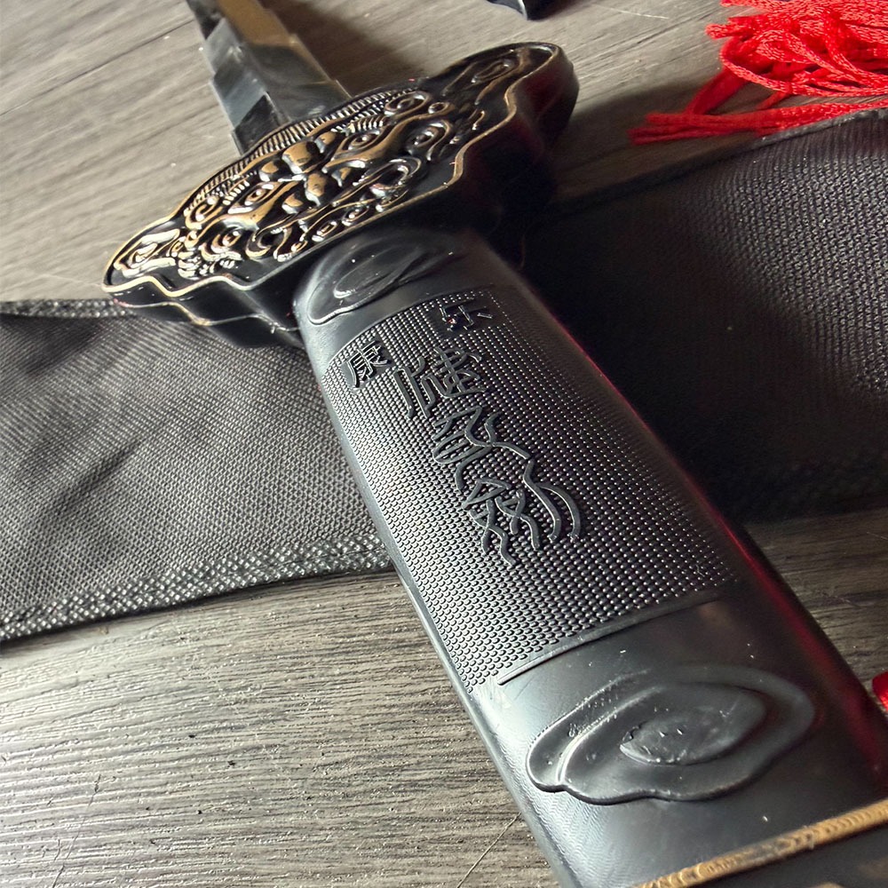 ~子甄彣璟~促銷價 晨練太極拳 不銹鋼伸縮劍 太極拳武術用品 太極劍 功夫劍 輕伸縮劍,武術劍,練功劍,晨練劍 未開刃-細節圖2