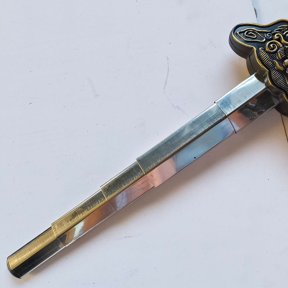 ~子甄彣璟~促銷價 晨練太極拳 不銹鋼伸縮劍 太極拳武術用品 太極劍 功夫劍 輕伸縮劍,武術劍,練功劍,晨練劍 未開刃-細節圖5