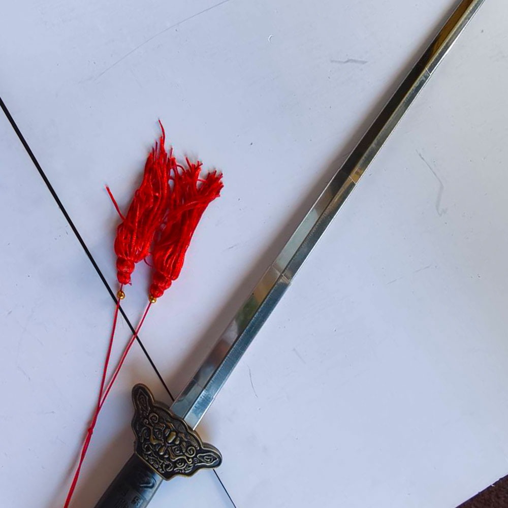 ~子甄彣璟~促銷價 晨練太極拳 不銹鋼伸縮劍 太極拳武術用品 太極劍 功夫劍 輕伸縮劍,武術劍,練功劍,晨練劍 未開刃-細節圖6