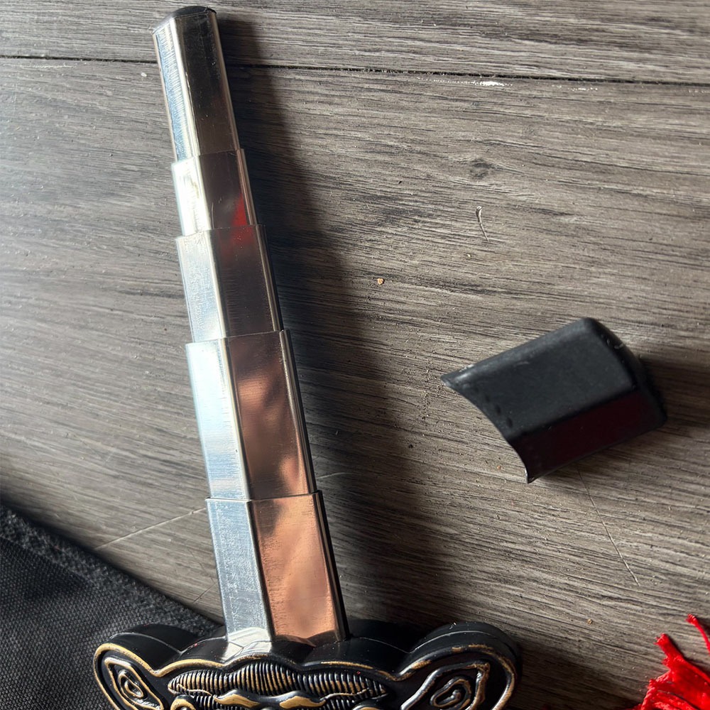 ~子甄彣璟~促銷價 晨練太極拳 不銹鋼伸縮劍 太極拳武術用品 太極劍 功夫劍 輕伸縮劍,武術劍,練功劍,晨練劍 未開刃-細節圖7