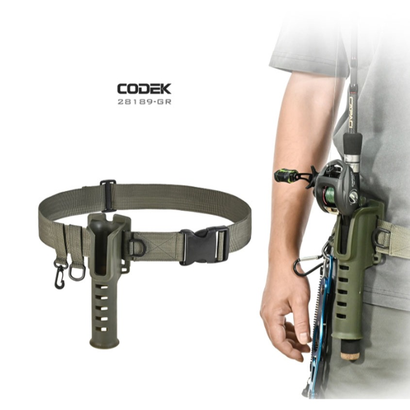 ~子甄彣璟~魚竿腰帶支架 釣魚腰帶 釣魚支架 路亞腰帶 釣魚神器 路亞磯釣 腰掛插桿筒 釣竿固定器-細節圖3