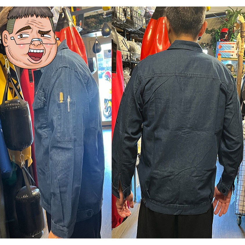 ~子甄彣璟~夏季 時尚工裝 工作服 防燙 防火花 耐磨 電焊 西工 車床 電機 汽車 建築 工地 工作衣 勞保服-細節圖10