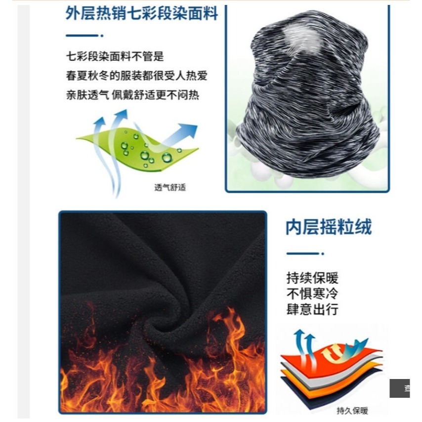 ~子甄彣璟~圍脖 騎行面罩 魔術面罩 防風 護額 保暖 頭套 防寒 頭帶 運動 脖套 頭巾 跑步 慢跑 健身 運動頭帶-細節圖4